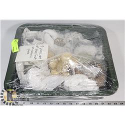 9 PIECE SET OF STONE FRUIT ON CERAMIC PLATE