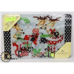 CYPRESS GLASS CUTTING BOARD.