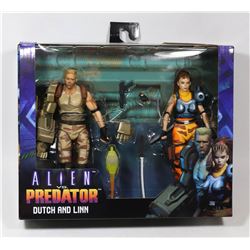 ALIEN VS. PREDATOR DUTCH AND LINN ACTION FIGURES