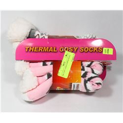 2PK COZY LADIES SLIPPER SOCKS.