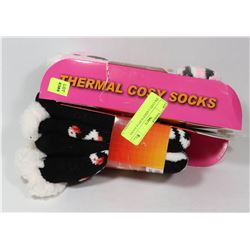 2PK COZY LADIES SLIPPER SOCKS.