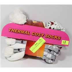 2PK COZY LADIES SLIPPER SOCKS.
