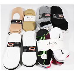 NEW FLAT OF LADIES SOCKS 16 PAIR