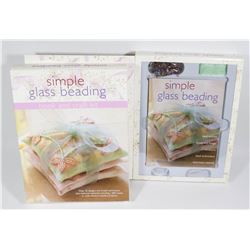 SET OF 2 SIMPLE GLASS BEADING BOOK