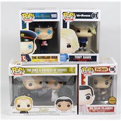 LOT OF 4 POP MR. BEAN, TONY HAWK, PRINCE
