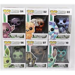 LOT OF 6 POP MONSTERS VARIOUS CHARACTERS.