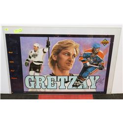 36"X22" LAMINATED AND SIGNED WAYNE GRETZKY PICTURE