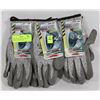Image 1 : THREE NEW SURE GRIP ABR LVL 4 WORK GLOVES SIZE XL.