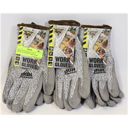 THREE NEW PAIRS OF GREY SPECKLED WORK HORSE WORK