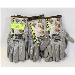 THREE NEW PAIRS OF GREY SPECKLED WORK HORSE WORK