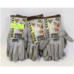 THREE NEW PAIRS OF GREY SPECKLED WORK HORSE WORK