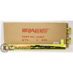 PACK OF 5 NEW 21" ALL SEASON WIPER BLADES