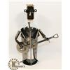 Image 1 : METAL WINE BOTTLE HOLDER,GUITAR PLAYER