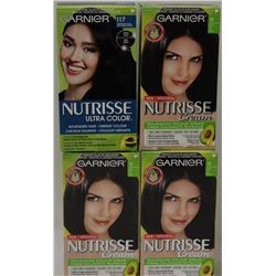 LOT OF 4 GARNIER NUTRISSE CREAM HAIR DIE