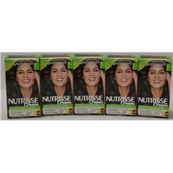LOT OF 5 GARNIER NUTRISSE CREAM HAIR DIE
