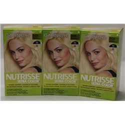 LOT OF 3 GARNIER NUTRISSE ULTRA COLOUR