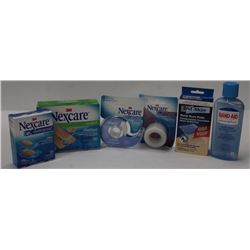BAG OF ASSORTED FIRST AID ITEMS