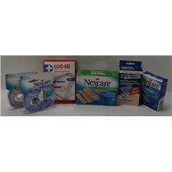 BAG OF ASSORTED FIRST AID ITEMS