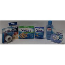 BAG OF ASSORTED FIRST AID ITEMS