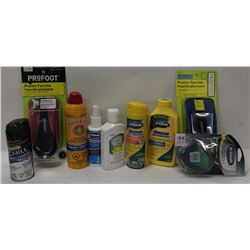 1 BAG OF FOOT POWDERS, CREAMS, SPRAYS, & INSOLES