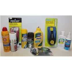 1 BAG OF FOOT POWDERS, CREAMS, SPRAYS, & INSOLES