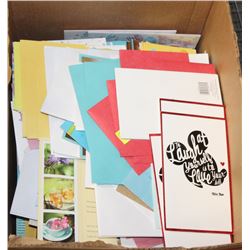 BOX OF BIRTHDAY CARDS WITH ENVELOPES