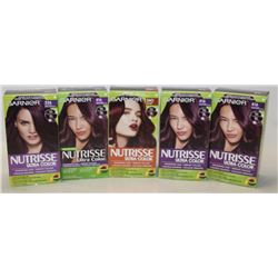 LOT OF 5 GARNIER NUTRISSE ULTRA COLOR