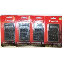 LOT OF 4 CANON F605G CALCULATORS