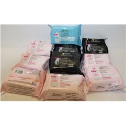 BAG OF 10 GARNIER ASSORTED MAKE-UP REMOVERS