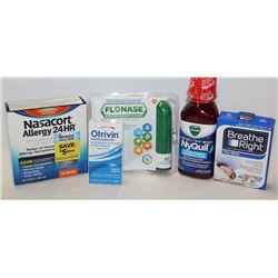 1 BAG OF ASSORTED CHILD & ADULT COLD & ALLERGY