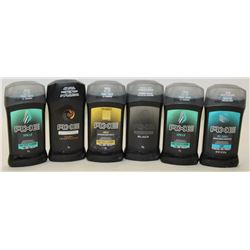 BAG OF 6 ASSORTED AXE ANTI-PERSPIRANT &