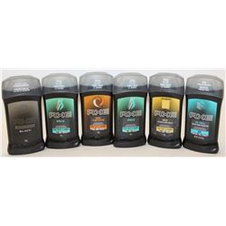 BAG OF 6 ASSORTED AXE ANTI-PERSPIRANT &