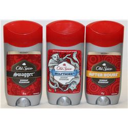 BAG OF 3 ASSORTED OLD SPICE DEODORANT