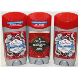 BAG OF 3 ASSORTED OLD SPICE DEODORANT