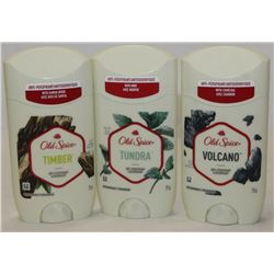 BAG OF 3 ASSORTED OLD SPICE ANTI-PERSPIRANT &