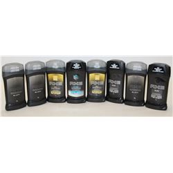 BAG OF 8 ASSORTED AXE ANTI-PERSPIRANT &