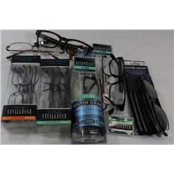 BAG OF ASSORTED READING GLASSES