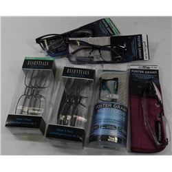 BAG OF ASSORTED READING GLASSES