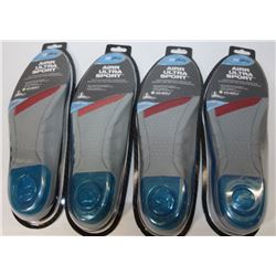 BAG OF 4 MENS INSOLES, SIZE 7-13