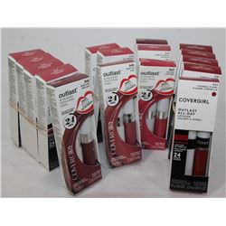 BAG OF 16 ASSORTED COVERGIRL OUTLAS LIP COLORS