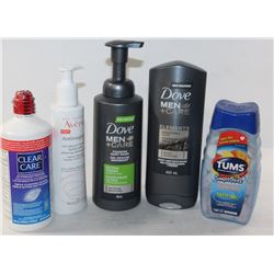 BAG CONTAINING CONTACT LENS CLEANER