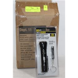 CASE OF 6 NEW 6LED WITH LASER FLASHLIGHTS