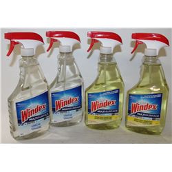 BAG OF 4 ASSORTED WINDEX PRODUCTS