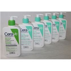 BAG OF 6 CERAVE FOAMING FACIAL CLEANSERS 355 ML