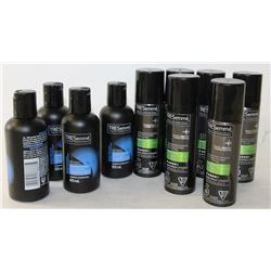 BAG OF MINI TRESEMME SHAMPOOS & HAIRSPRAY
