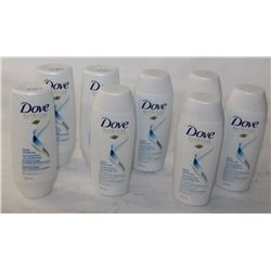 BAG OF 8 MINI DOVE SHAMPOO & CONDITIONER, 50 ML