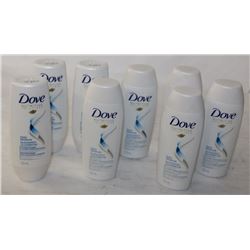 BAG OF 8 MINI DOVE SHAMPOO & CONDITIONER, 50 ML