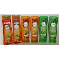 BAG OF 6 ASSORTED SHAMPOOS & CONDITIONERS