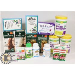 LOT OF ASSORTED HERBAL PRODUCTS