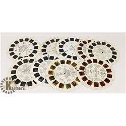 10 VINTAGE KIDS VIEW MASTER REELS